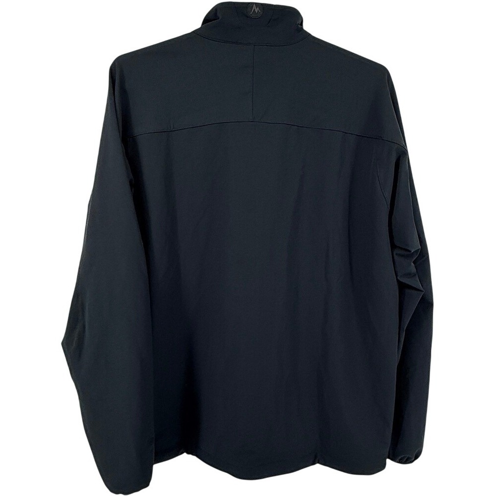 Marmot Jacket Mens XXL Black Softshell Full Zip Tempo Outdoor Activewear Coat‎ - Picture 3 of 9